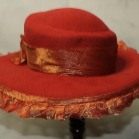 Mr. Hi Classic Burnt Orange Wide Brim Ha main image 4